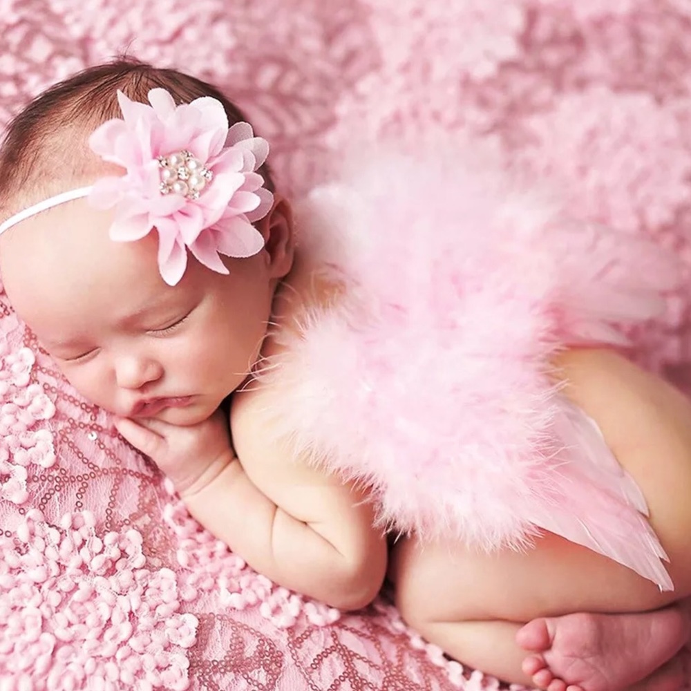 Sweet little angel wings baby photo props